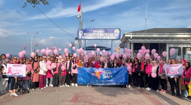 Büyükşehir’den meme kanseri farkındalık yürüyüşü